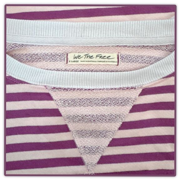 Free People We The Free Classic Striped Crewneck Sweatshirt - Picture 4 of 12